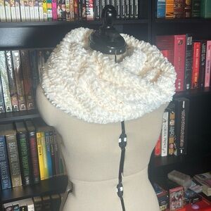 Fluffy Ivory Scarf